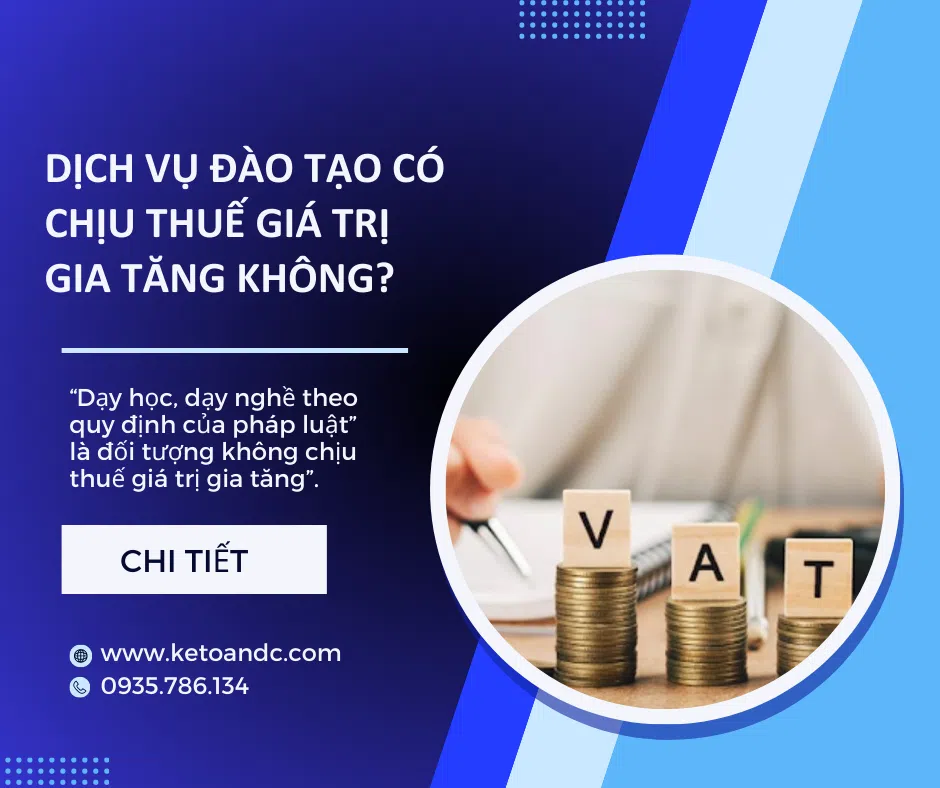 Tìm hiểu dịch vụ đào tạo có chịu thuế GTGT không?