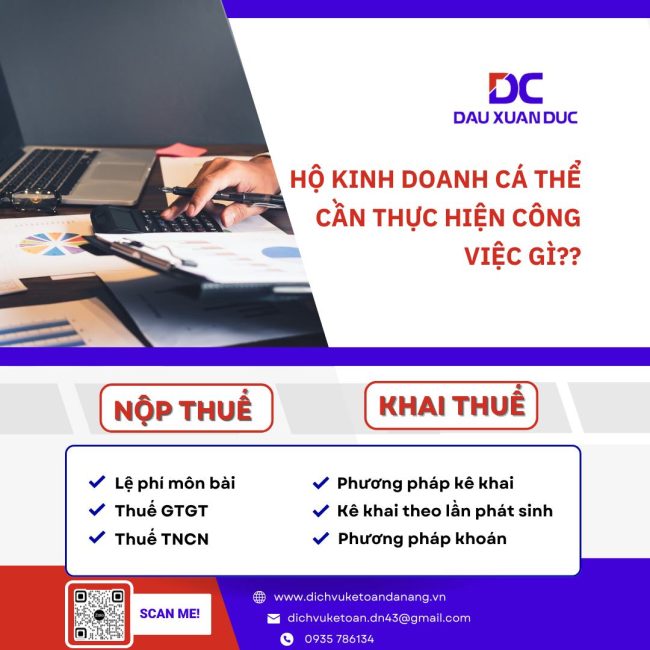 NHỮNG CÔNG VIỆC HỘ KINH DOANH CẦN THỰC HIỆN