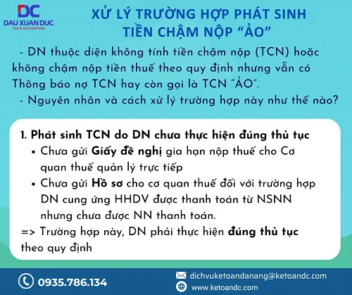 Xử lý trường hợp phát sinh tiền chậm nộp “ảo”
