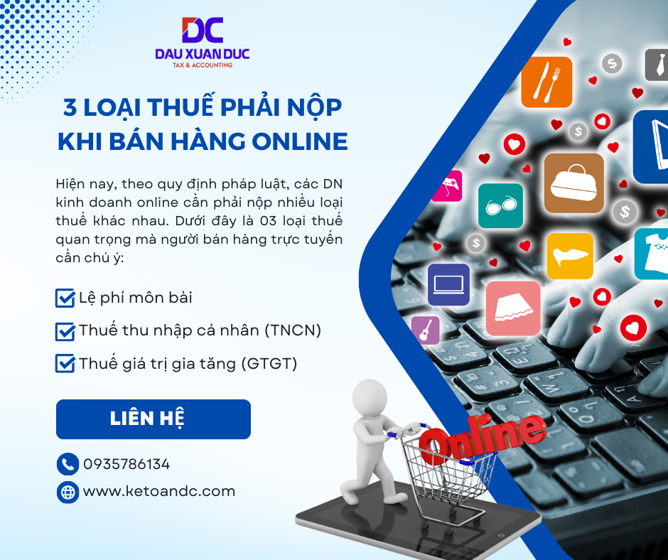 3 loại thuế phải nộp khi bán hàng online