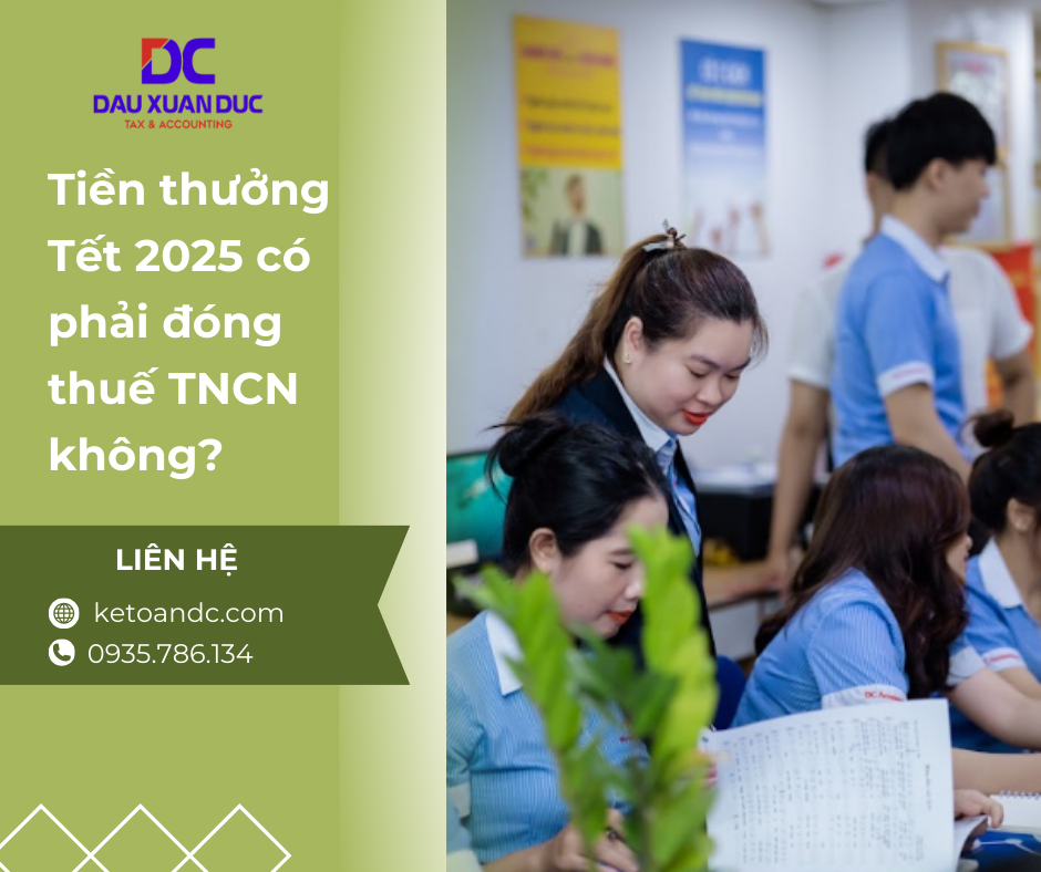 Tiền thưởng Tết 2025 có phải đóng thuế TNCN không?